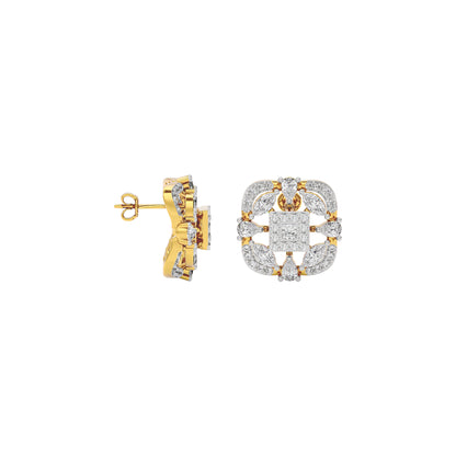 Moonlit Charm Diamond Earring 18 KT / Yellow Gold