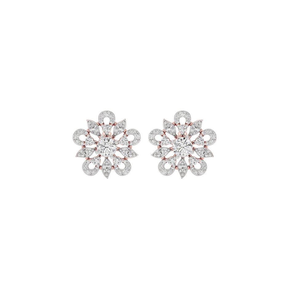 Diamond Dreamweaver Earring 18 KT / Rose Gold