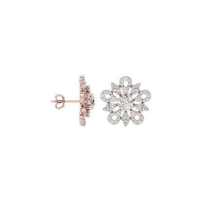 Diamond Dreamweaver Earring 18 KT / Rose Gold