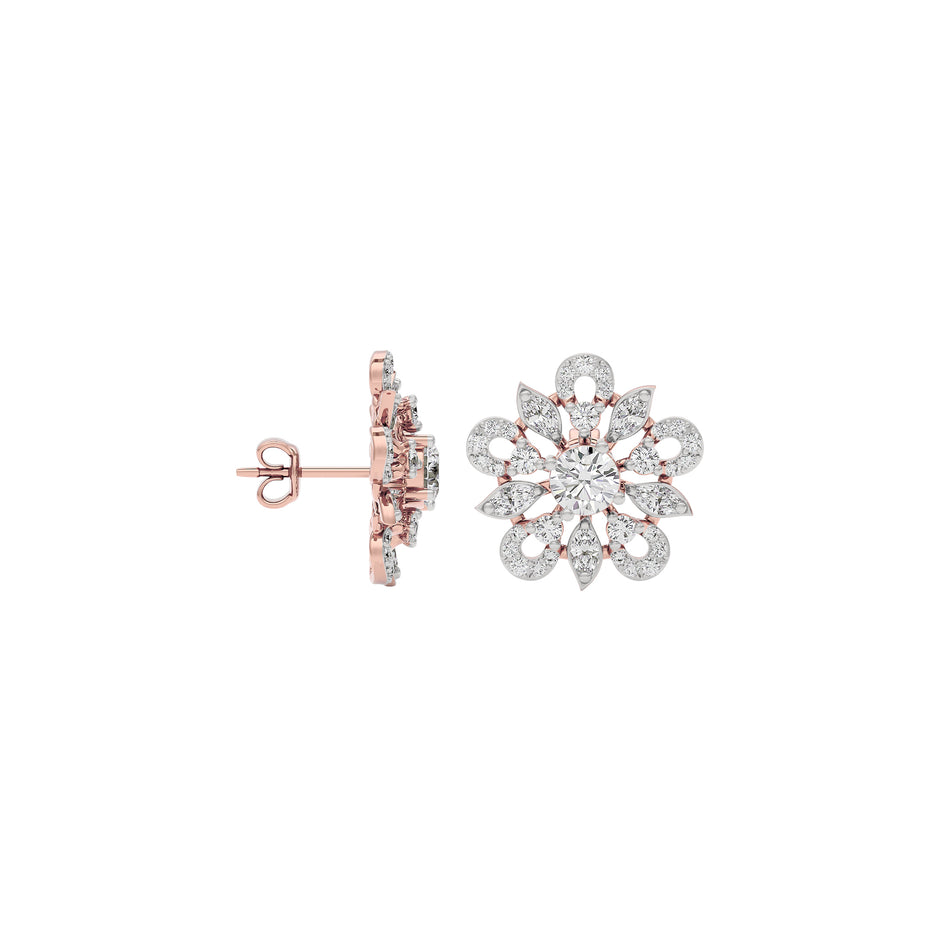Diamond Dreamweaver Earring 18 KT / Rose Gold