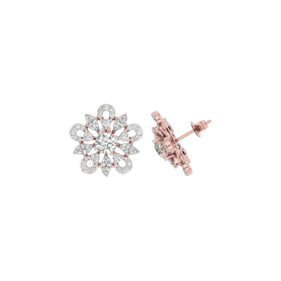 Diamond Dreamweaver Earring 18 KT / Rose Gold