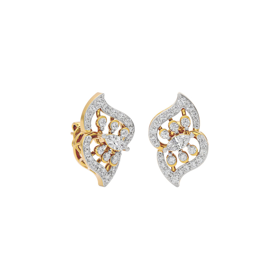 Lux Radiance Diamond Earring 18 KT / Yellow Gold