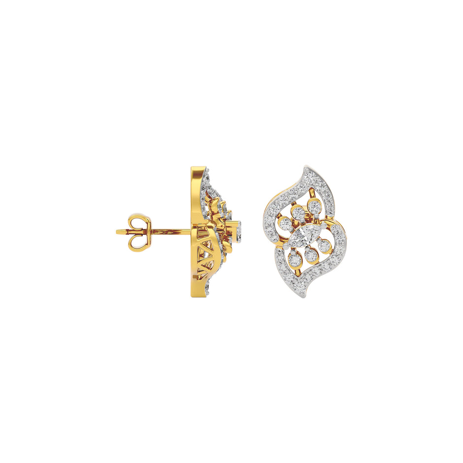Lux Radiance Diamond Earring 18 KT / Yellow Gold