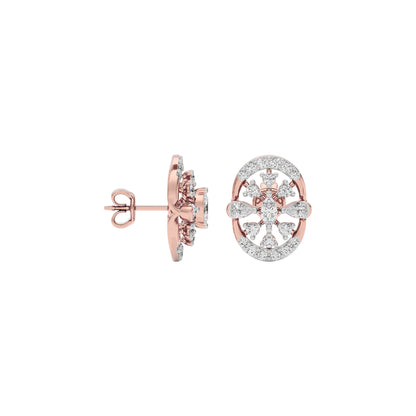 Sapphire Dream Diamond Earring 18 KT / Rose Gold