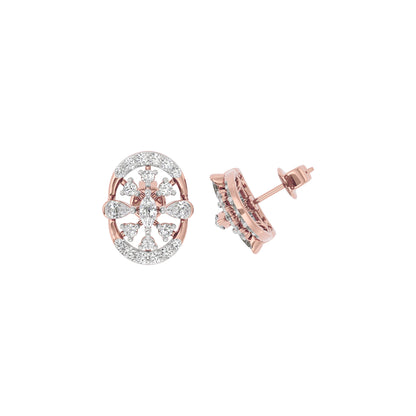 Sapphire Dream Diamond Earring 18 KT / Rose Gold