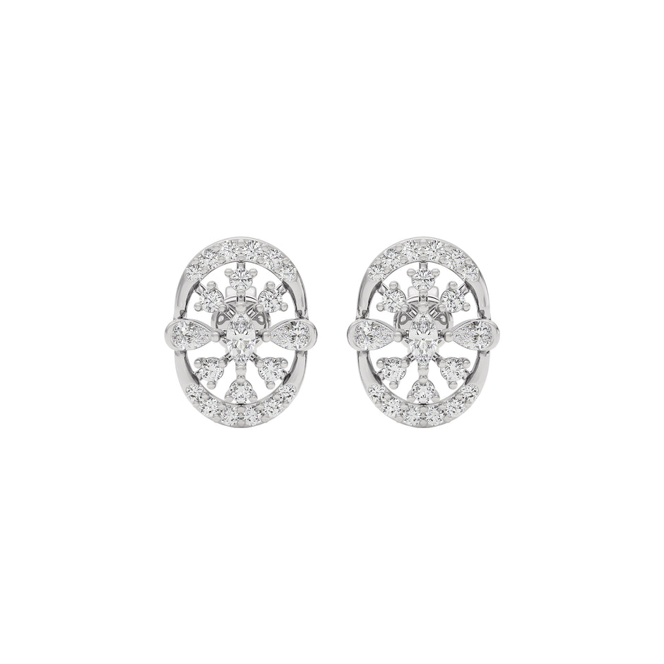 Sapphire Dream Diamond Earring 18 KT / White Gold