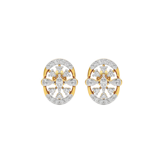Sapphire Dream Diamond Earring 18 KT / Yellow Gold