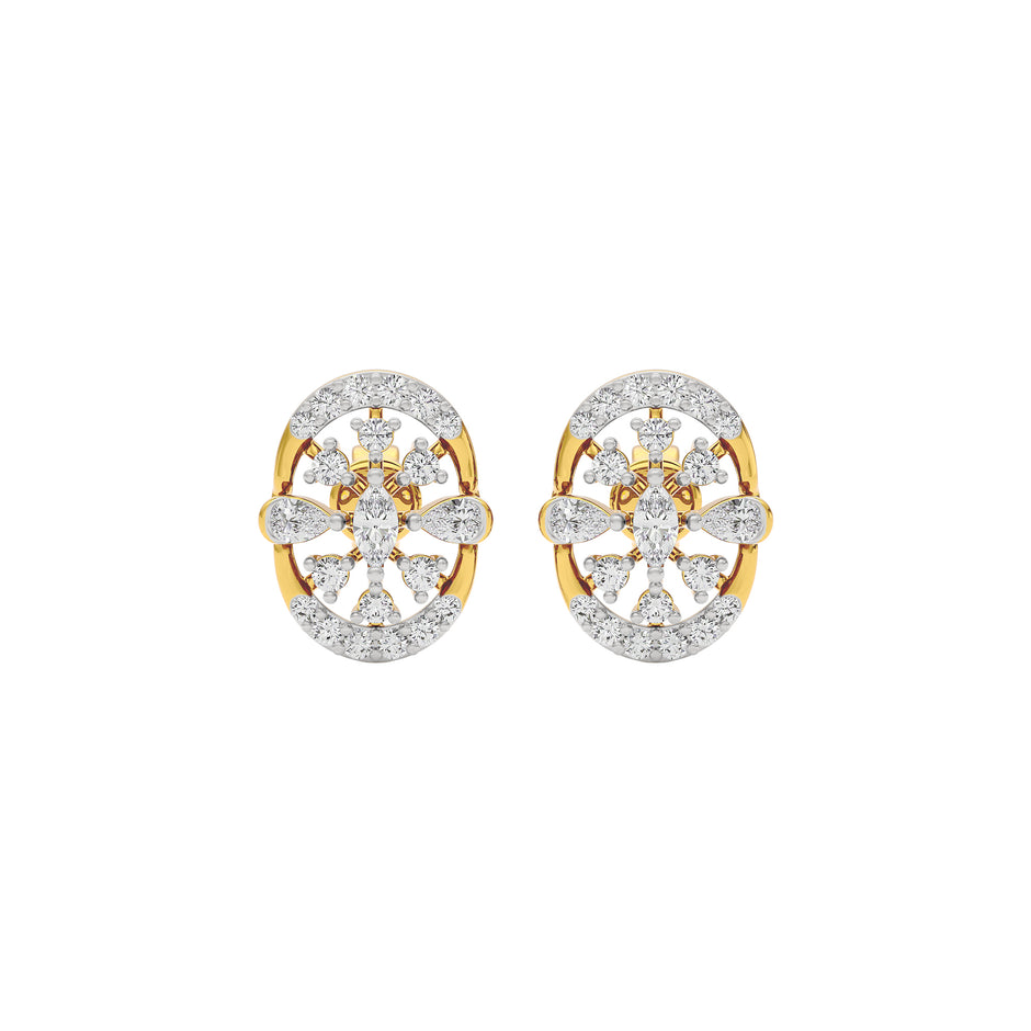 Sapphire Dream Diamond Earring 18 KT / Yellow Gold