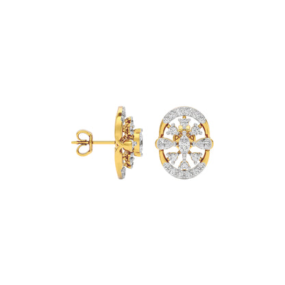 Sapphire Dream Diamond Earring 18 KT / Yellow Gold