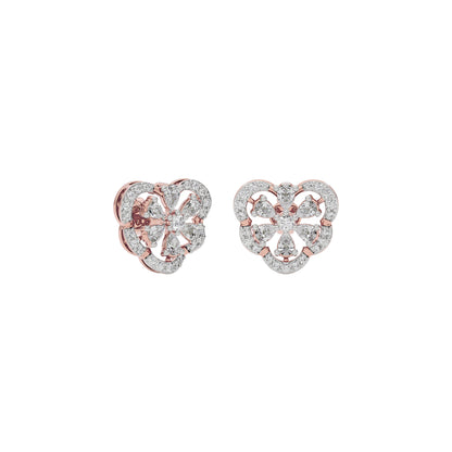 Gleaming Horizon Diamond Earring 18 KT / Rose Gold