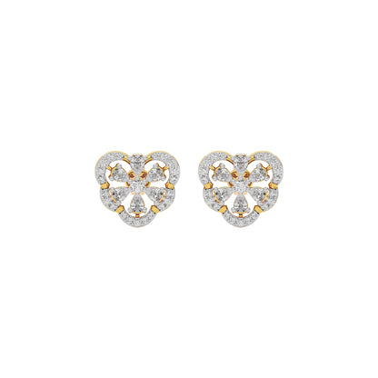 Gleaming Horizon Diamond Earring 18 KT / Yellow Gold