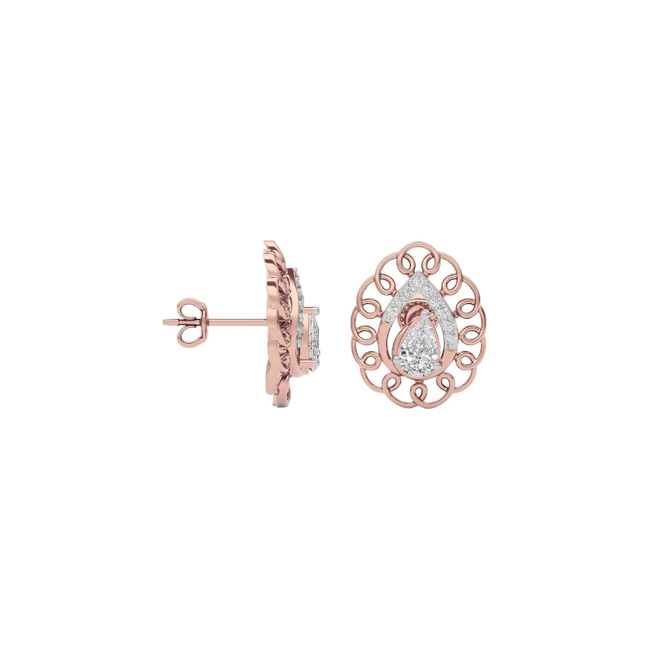 Eternal Glimmer Diamond Earring 18 KT / Rose Gold