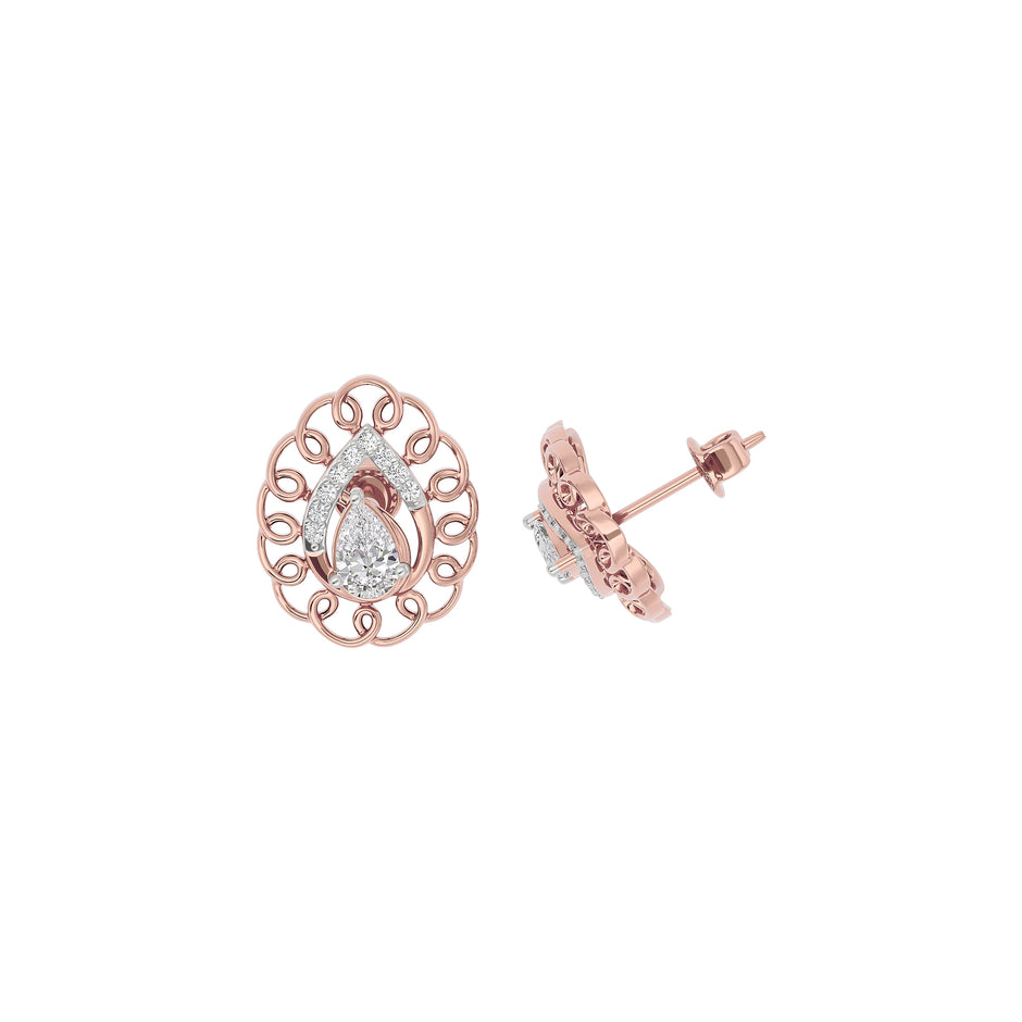 Eternal Glimmer Diamond Earring 18 KT / Rose Gold