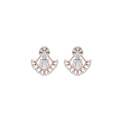 Celestial Drop Diamond Earring 18 KT / Rose Gold