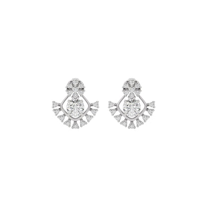 Celestial Drop Diamond Earring 18 KT / White Gold
