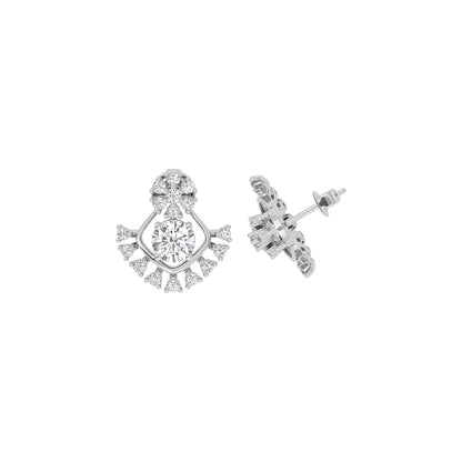 Celestial Drop Diamond Earring 18 KT / White Gold