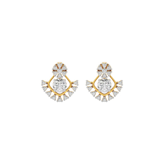 Celestial Drop Diamond Earring 18 KT / Yellow Gold