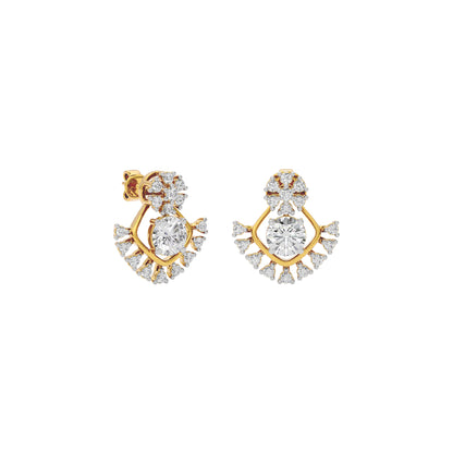 Celestial Drop Diamond Earring 18 KT / Yellow Gold