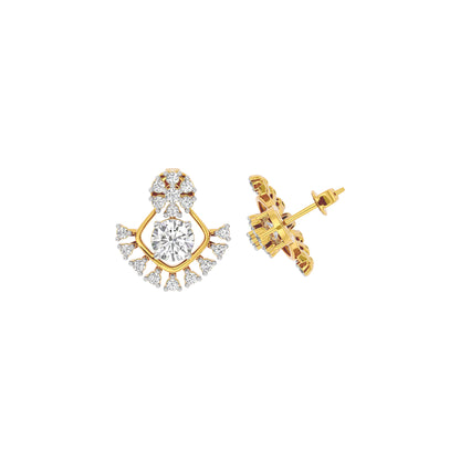 Celestial Drop Diamond Earring 18 KT / Yellow Gold