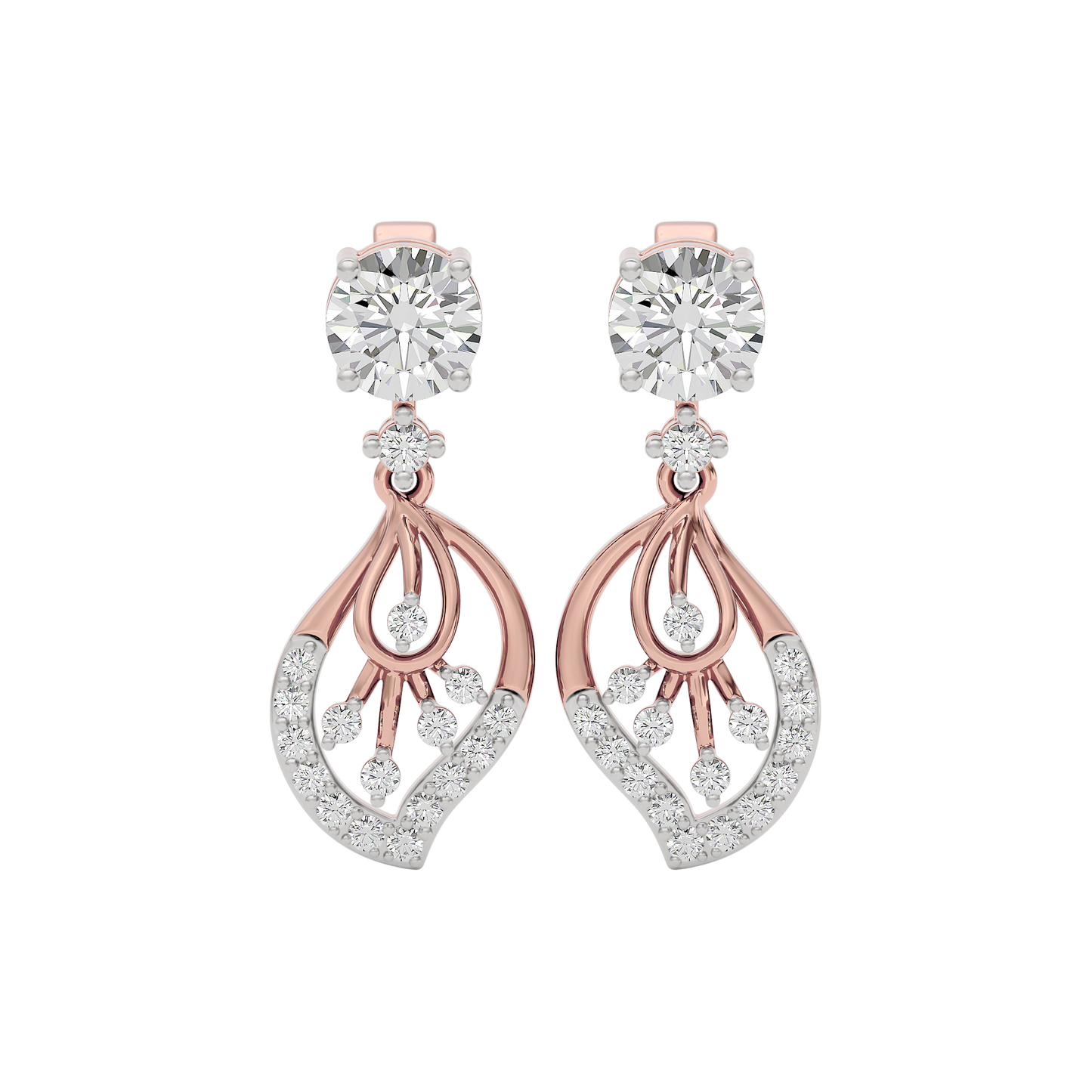 Dazzling Ember Diamond Earring