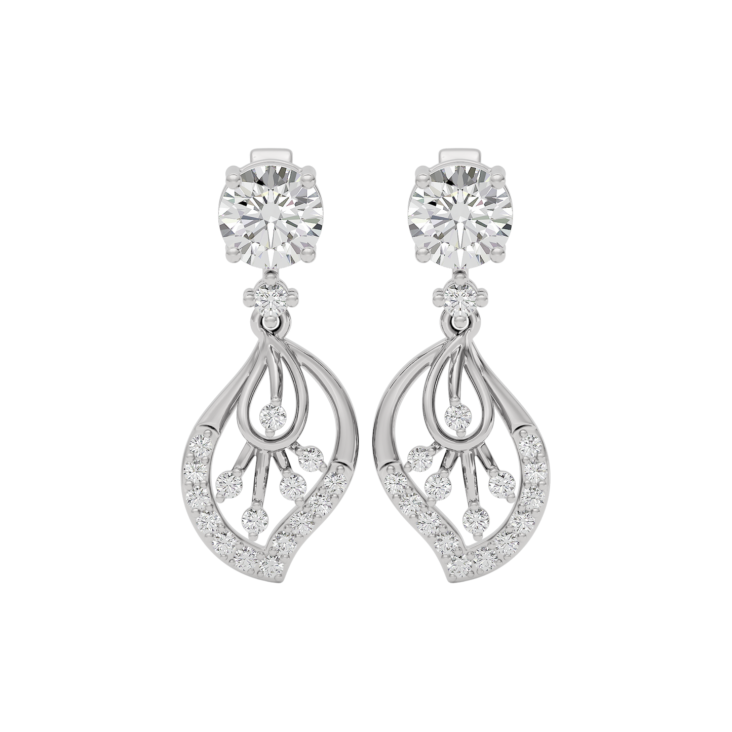 Dazzling Ember Diamond Earring