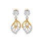 Dazzling Ember Diamond Earring