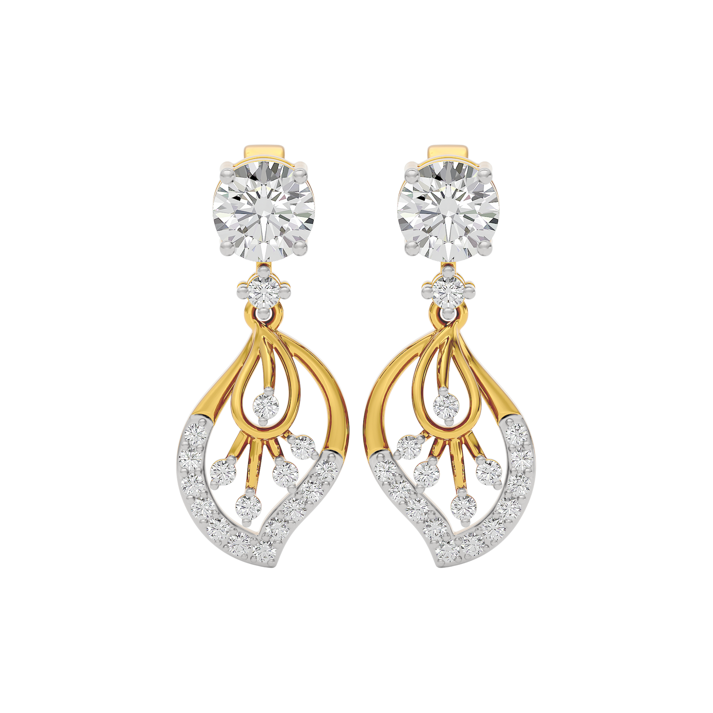 Dazzling Ember Diamond Earring