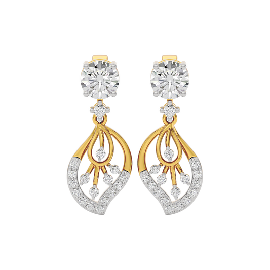 Dazzling Ember Diamond Earring