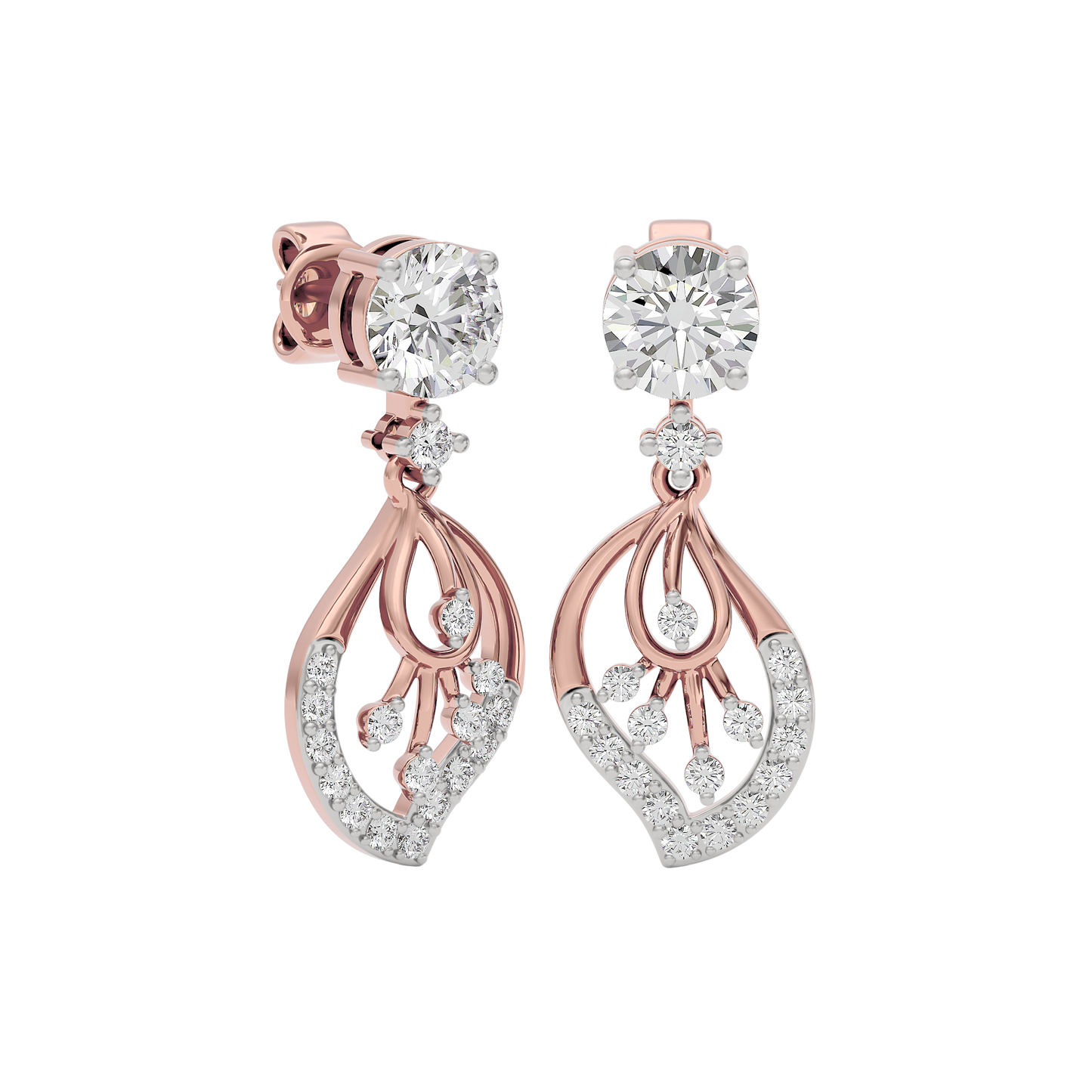 Dazzling Ember Diamond Earring