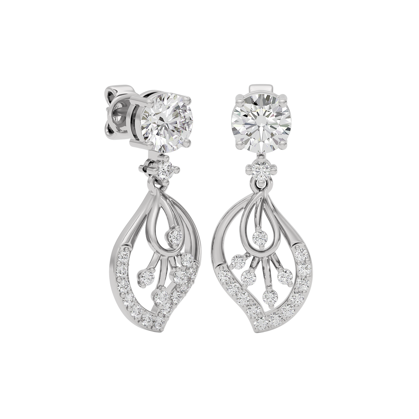 Dazzling Ember Diamond Earring