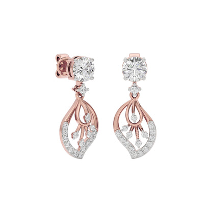 Dazzling Ember Diamond Earring 18 KT / Rose Gold