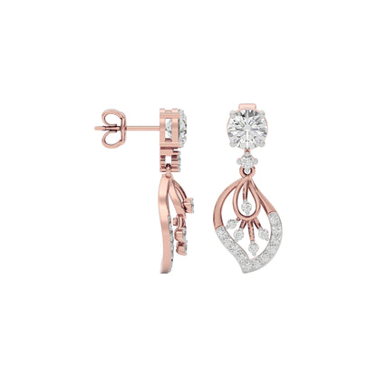 Dazzling Ember Diamond Earring 18 KT / Rose Gold