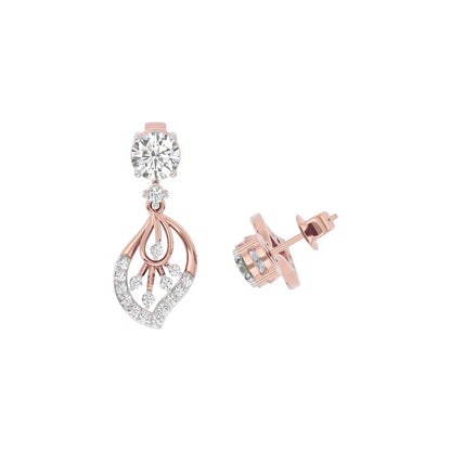 Dazzling Ember Diamond Earring 18 KT / Rose Gold
