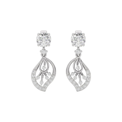 Dazzling Ember Diamond Earring 18 KT / White Gold