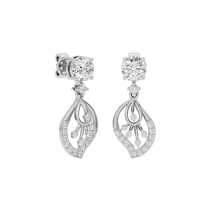 Dazzling Ember Diamond Earring 18 KT / White Gold