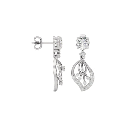 Dazzling Ember Diamond Earring 18 KT / White Gold