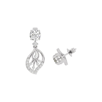 Dazzling Ember Diamond Earring 18 KT / White Gold