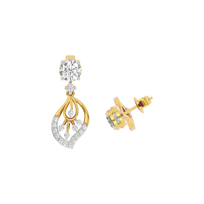 Dazzling Ember Diamond Earring 18 KT / Yellow Gold
