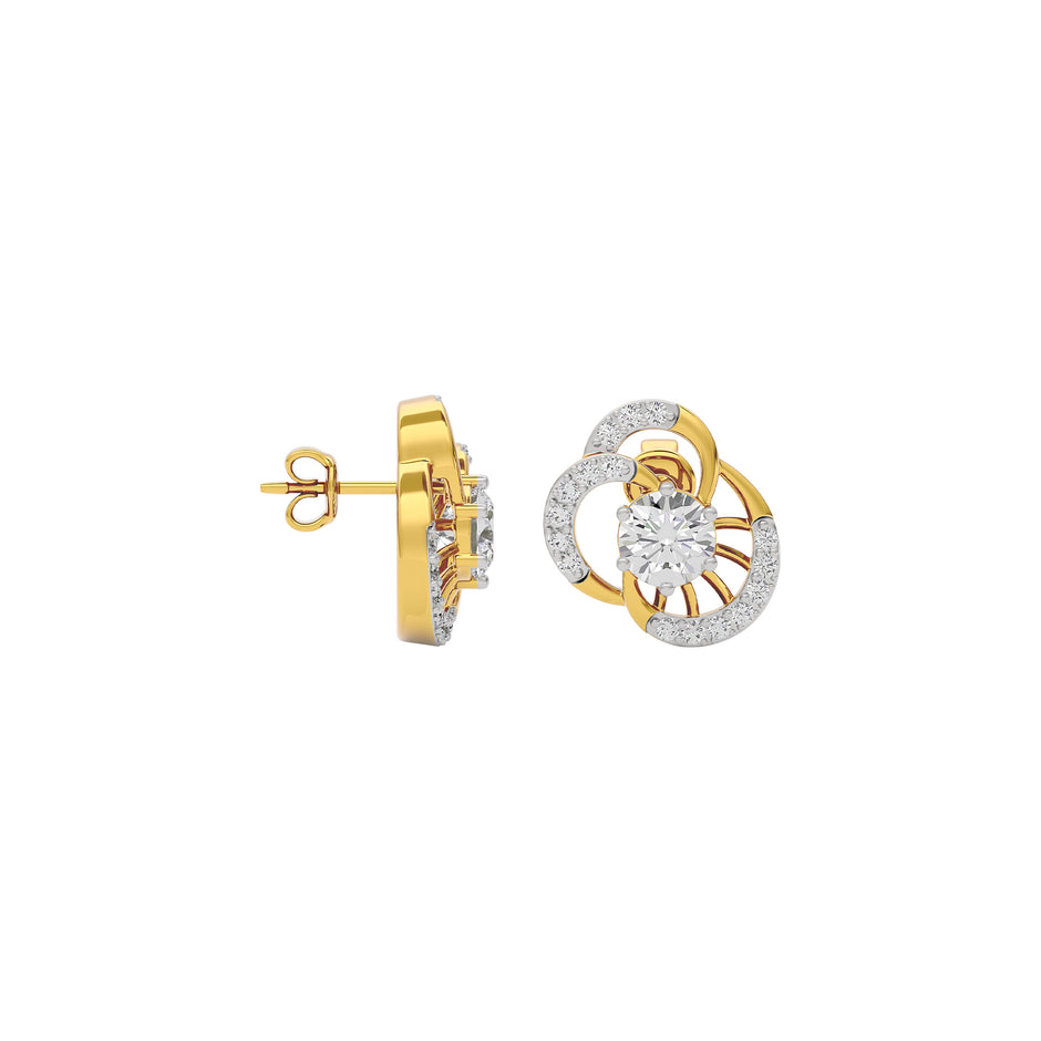 Luxe Mirage Diamond Earring 18 KT / Yellow Gold