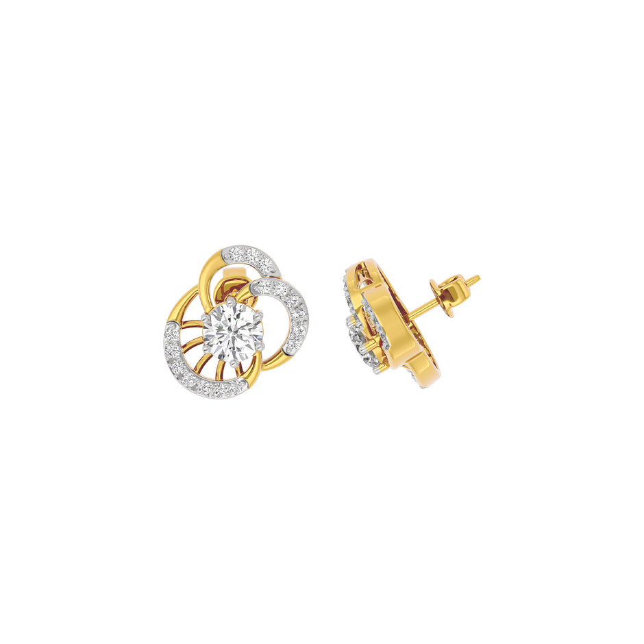 Luxe Mirage Diamond Earring 18 KT / Yellow Gold
