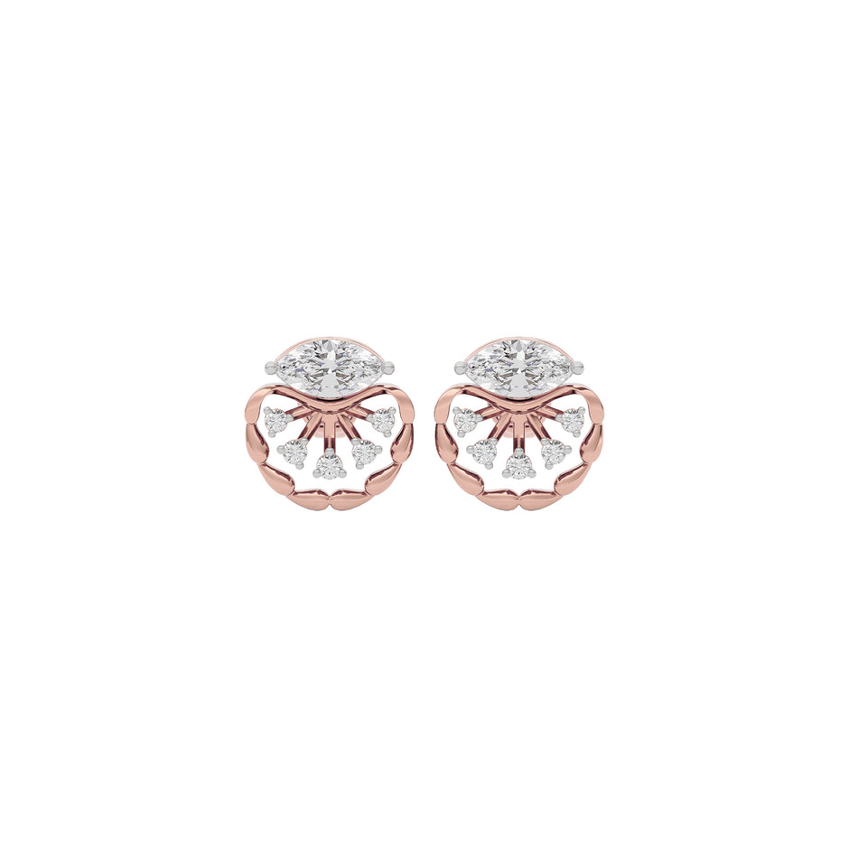 Diamond Glowstone Earring 18 KT / Rose Gold