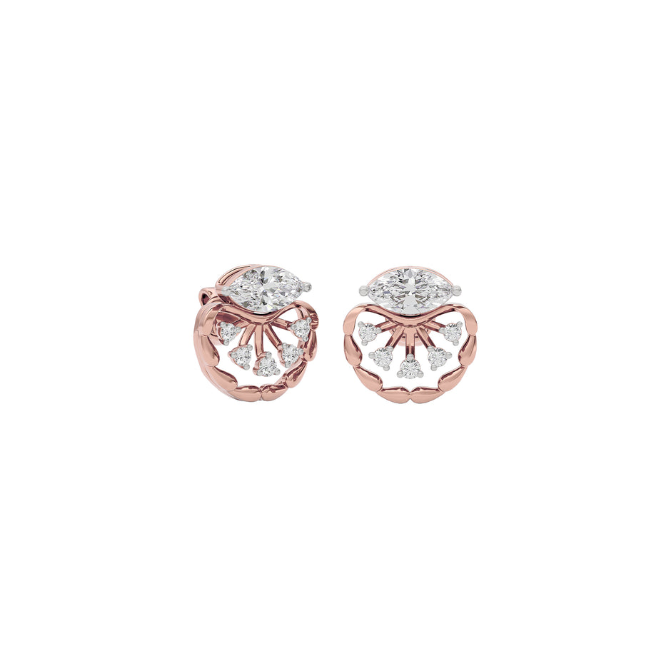 Diamond Glowstone Earring 18 KT / Rose Gold