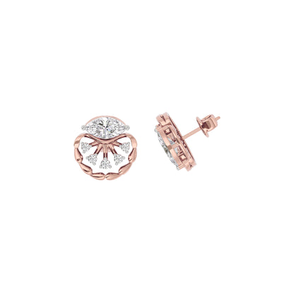 Diamond Glowstone Earring 18 KT / Rose Gold