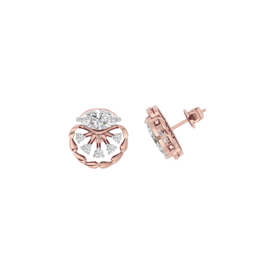 Diamond Glowstone Earring 18 KT / Rose Gold