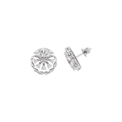 Diamond Glowstone Earring 18 KT / White Gold