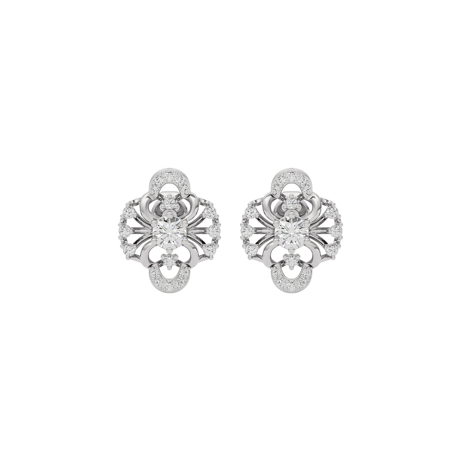 Starlight Lace Diamond Earring 18 KT / White Gold