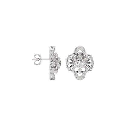 Starlight Lace Diamond Earring 18 KT / White Gold