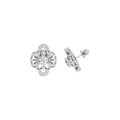 Starlight Lace Diamond Earring 18 KT / White Gold