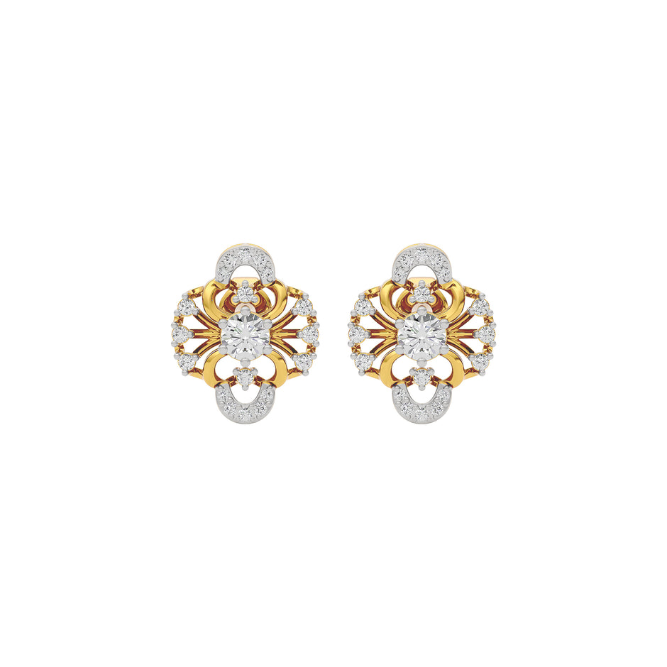 Starlight Lace Diamond Earring 18 KT / Yellow Gold