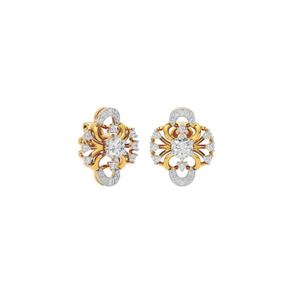 Starlight Lace Diamond Earring 18 KT / Yellow Gold